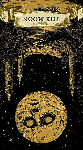The Moon card reversed