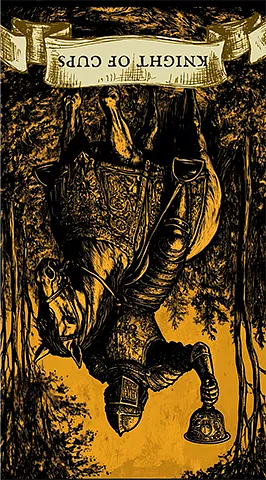 The reversed Knight of Cups