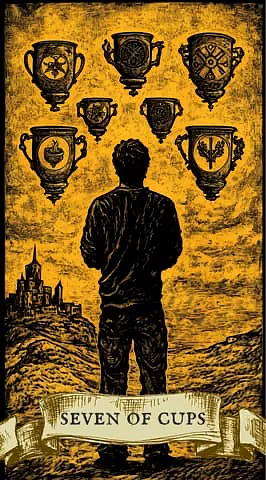 October 17. Today, the card "Seven of Cups" fell out for you