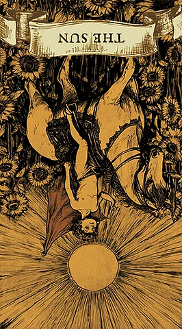 the reversed card "Sun"