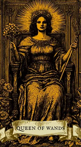 Today, the card "Queen of Wands" fell out for you