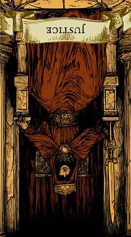 Today, the reversed card "Justice" fell out for you