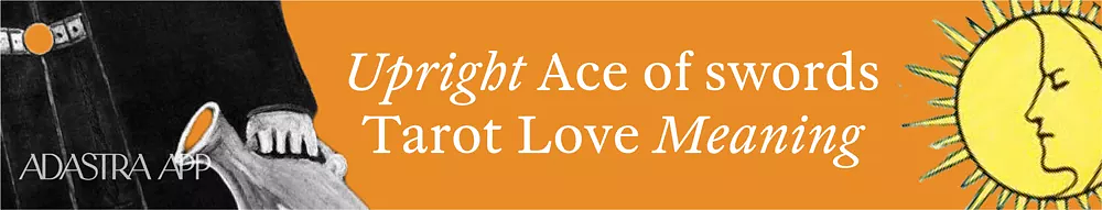 the ace of swords tarot card meaning