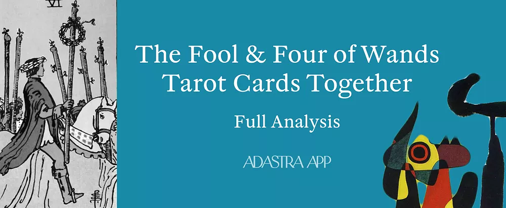 four of wands and fool compared