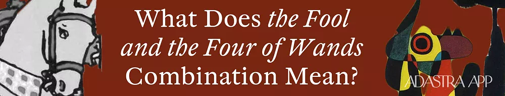 fool and four of wands tarot